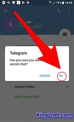 سکرت چت تلگرام